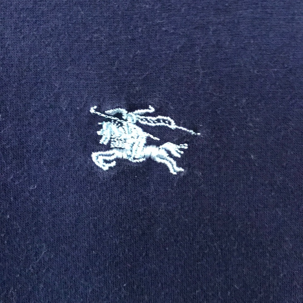 Dark blue Burberry shirt for men.